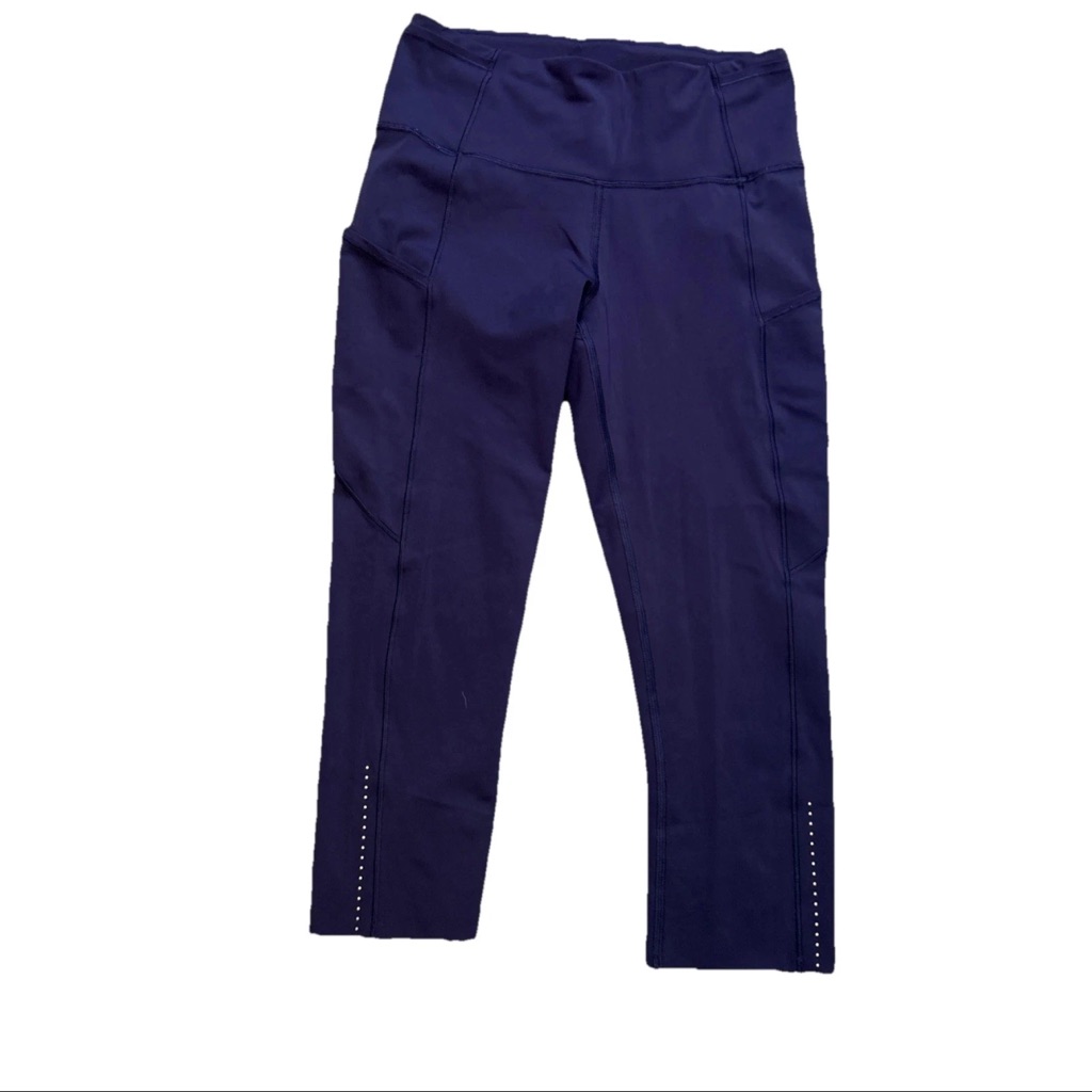Lululemon Women’s Fast & Free Crop Ii *Nulux 19" Aeon Size 6